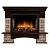 Портал Electrolux Forte Wood (под очаг EFP/P-3020LS, 3320RLS) камень коричневый, шпон темный дуб
