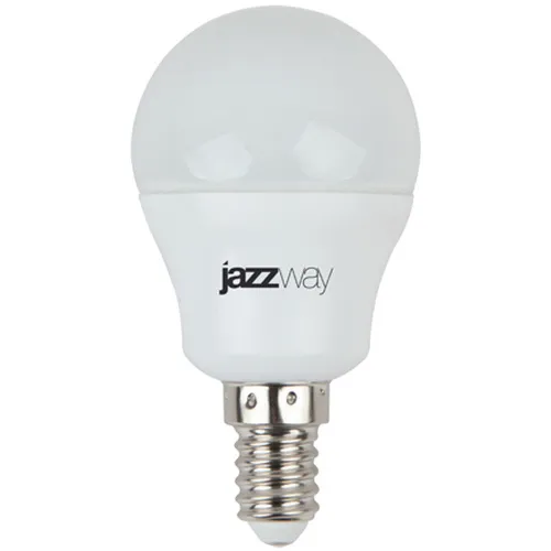 Лампа Jazzway POWER LED E14, 7W 3000К 230V 530Lm, шар мат.