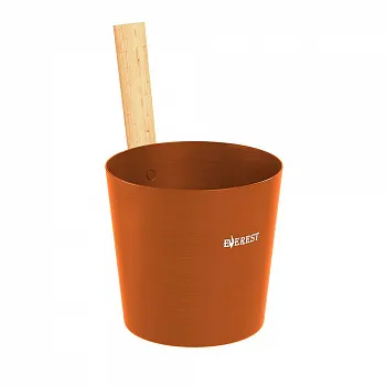 Шайка EVEREST 5л алюминий ORANGE (TG-48)